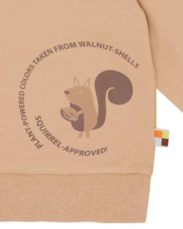 loud + proud Sweatshirt mit Pflanzenfarben gefärbt Walnut Best