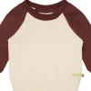 loud + proud Sweatshirt mit Raglanärmeln Vanilla/Wood Clearance