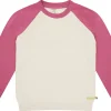 loud + proud Sweatshirt mit Raglanärmeln Vanilla/Rouge Clearance