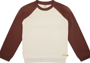 loud + proud Sweatshirt mit Raglanärmeln Vanilla/Wood Hot