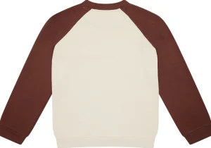 loud + proud Sweatshirt mit Raglanärmeln Vanilla/Wood Hot