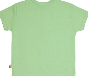 loud + proud T-Shirt Derby Rib mit Druck Opal Clearance