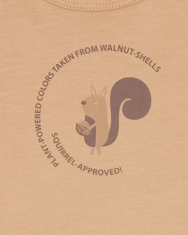 loud + proud T-Shirt mit Pflanzenfarben gefärbt Walnut Hot