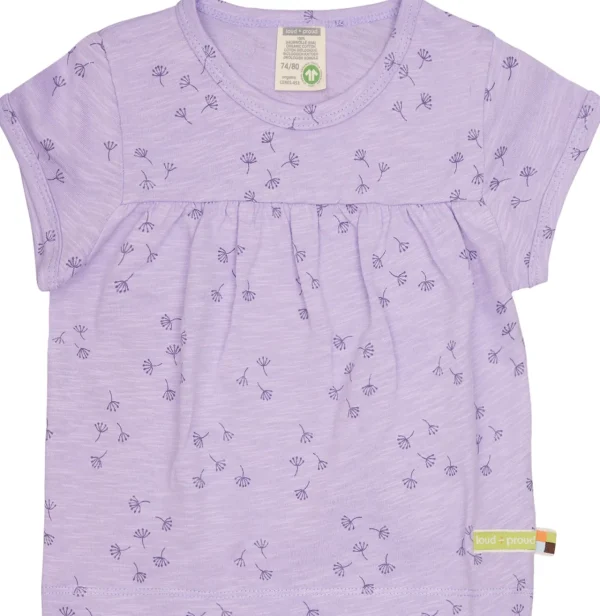 loud + proud Tunika Slub Jersey mit Druck Lilac Clearance