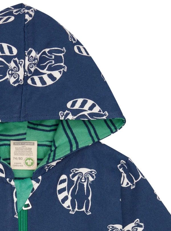 loud + proud Wasserabweisende Jacke mit Druck Ultramarine Clearance