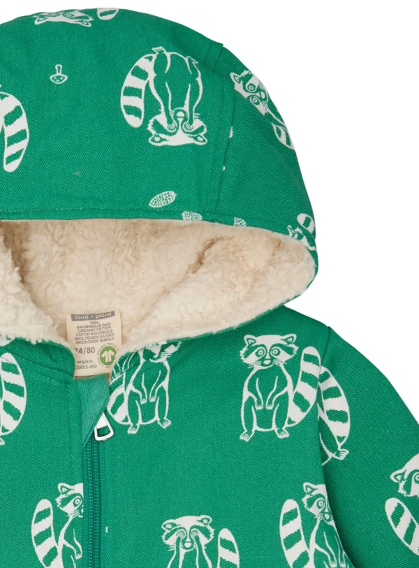loud + proud Wasserabweisende Jacke mit Teddyfutter Plant Clearance
