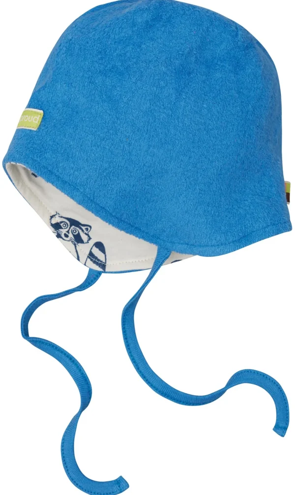 loud + proud Wendemütze aus Baumwoll-Fleece Azur New