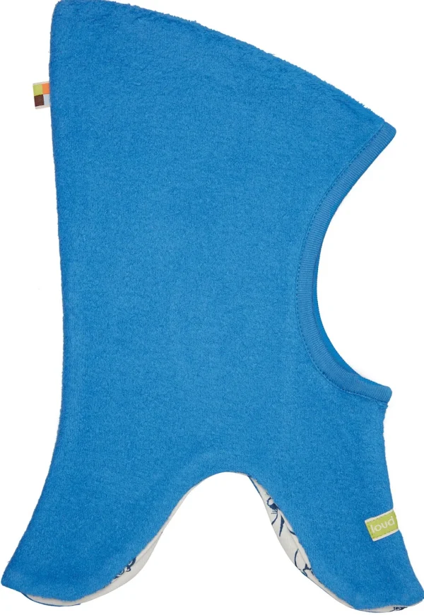 loud + proud Wende-Schlupfmütze aus Baumwoll-Fleece Azur Hot