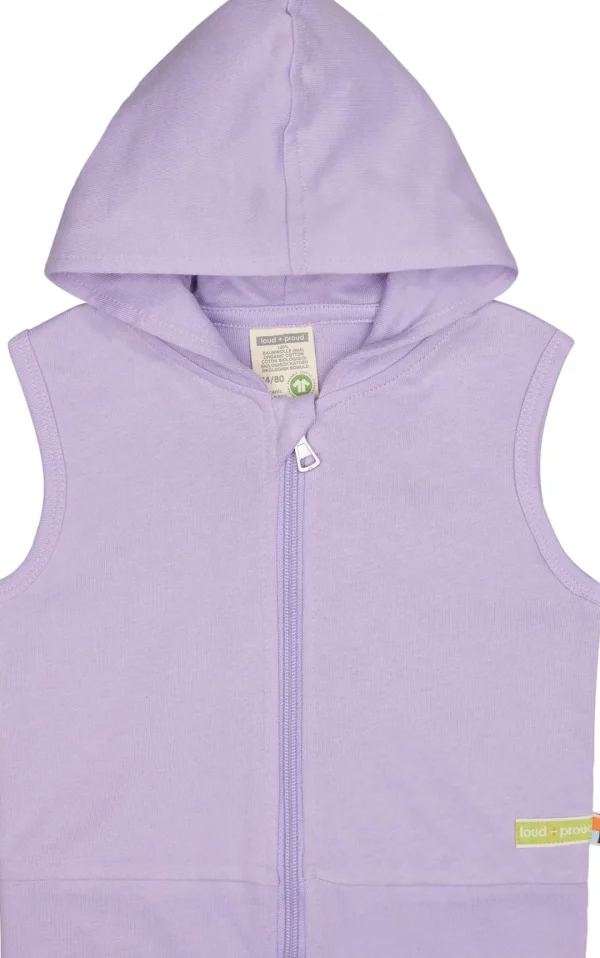 loud + proud Weste mit Kapuze Lilac Sale