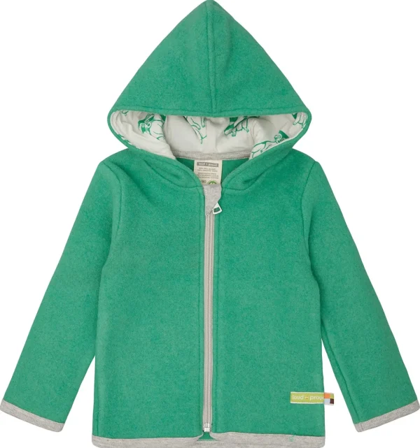 loud + proud Wollfleece-Jacke mit Kapuze Plant Outlet
