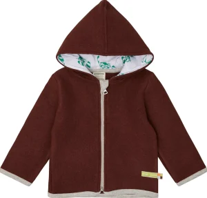 loud + proud Wollfleece-Jacke mit Kapuze Wood Fashion