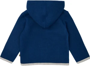 loud + proud Wollfleece-Jacke mit Kapuze Ultramarine Sale